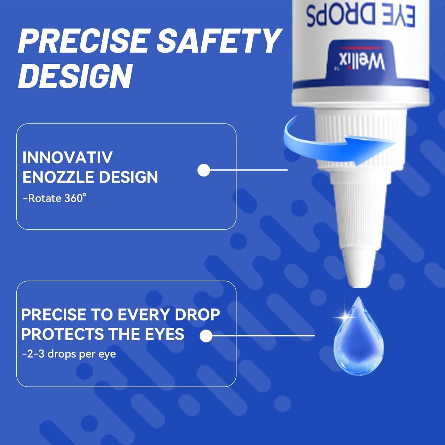 PET Dog Eye Drops, Eye Drops for Dogs&Cats, Dog Eye Infection Treatment to Soothe Eye Allergy, Soothe Dry Eyes Pink Eyes, Dog Tear Stain Cleaner(60Ml